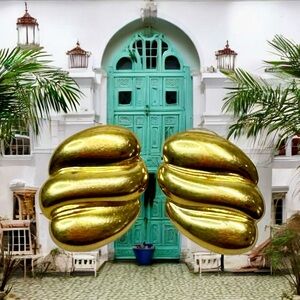 Napier Vintage Gold Tone Pierced Earrings